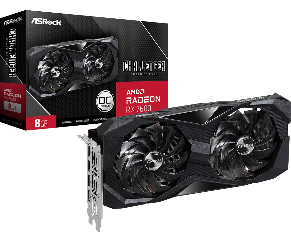 ASRock AMD Radeon RX 7600 Challenger 8GB OC